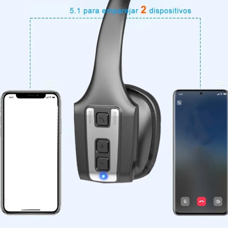 Noise Cancelling Bluetooth-compatible Headset Clear Calls in Noisy Environment Comfortable 8 Hour Battery Service