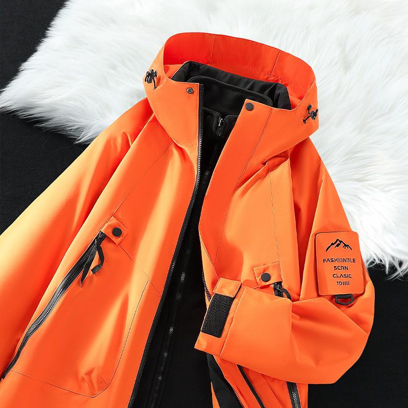 Big Brand Women's Blue 3-in-1 Jacket - Spring/Autumn 2026, Windproof & Waterproof Mountaineering Outerwear
