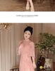 Orchid Green Summer 2025 Cheongsam: Chinese-Style Young Girl's Ao Dai Tea Dress for College Send-Off