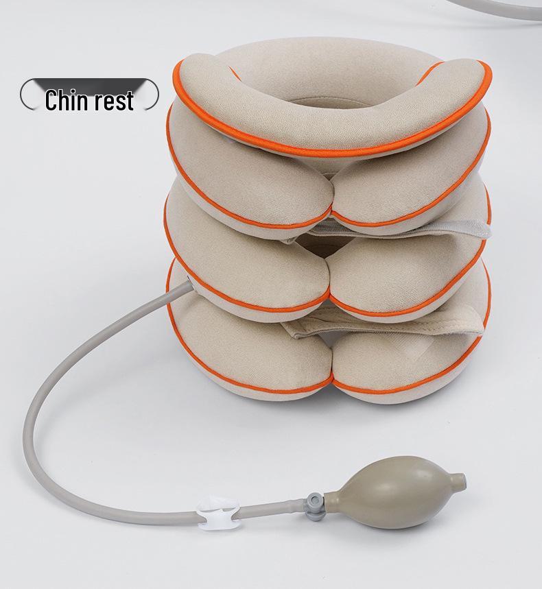 Inflatable Neck Brace Cervical Traction Device - Home Use Correction and Support Collar