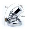 Men's CB Lock Metal Chastity Lock Penis Cage  Sex Toy Stainless Steel Cock Ring Ball Stretcher Slave BDSM