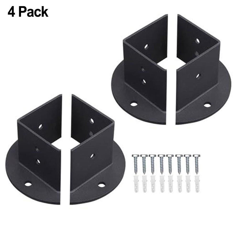 

Прочная конструкция Регулируемая основа столба Сверхпрочные кронштейны 4pcs