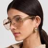 Dual-Beam Retro Slimming Unisex Sunglasses - High-End Street Style