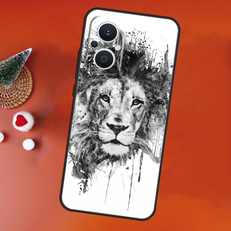 Ferocious Lion Case For OPPO Find X9 X5 X6 X8 Pro OPPO Reno 14F 13F 12F 11F 10 12 13 14 Pro 7 8 Lite Cover