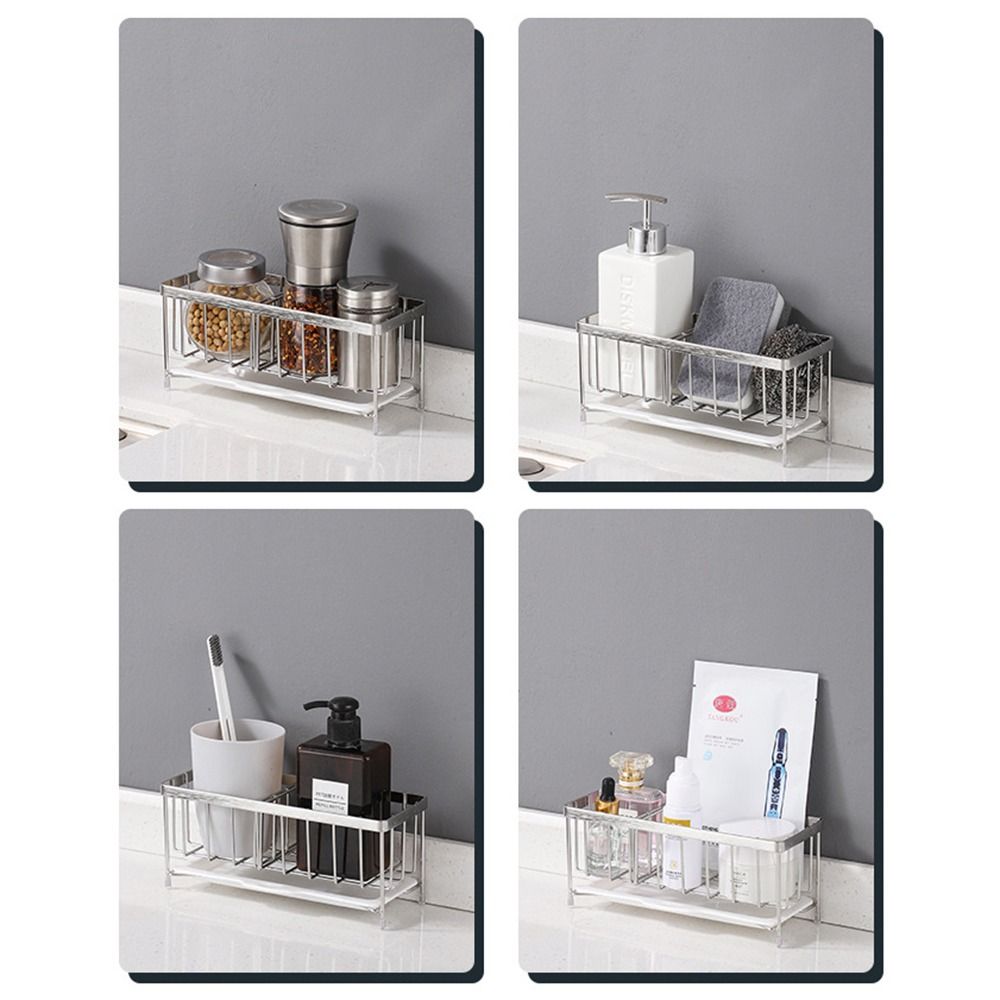 Stainless Steel Kitchen Sink Rack Rustproof Drain Rack Organizer  Bathroom