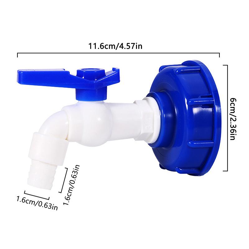 Ibc Nádrž Kohoutkový Adaptér Ventil Hrubý Závit Zahrada Rychlospojka Kohoutek 1/2 3/4 Vnější Závit Příslušenství pro Kohoutek Nádrže