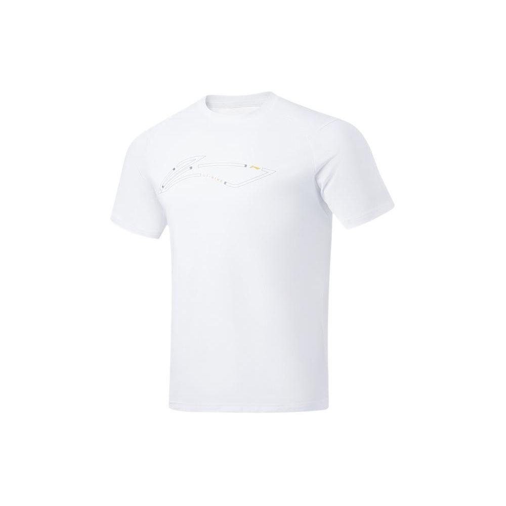 

Li-Ning Plain Color Breathable Short Sleeve T-Shirt Men tops White ATST021-2 3XL