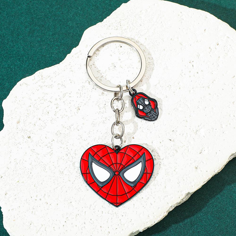 Superhero Film and Television Spider-Man Peripheral Cute Bag Keychain Cartoon Keychain Europe and America