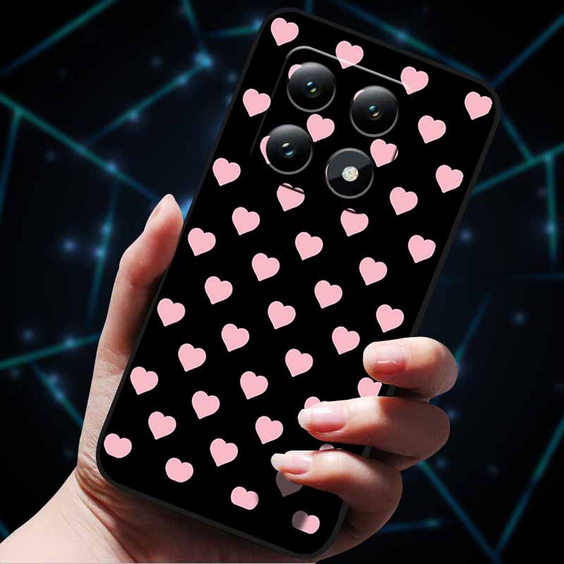3D Flowers Emboss Fundas For Xiaomi 14T Pro 5G Case Soft Silicone Phone Cases for Xiaomi 14T 5G Back Covers Shell Mi 14T Pro Bag