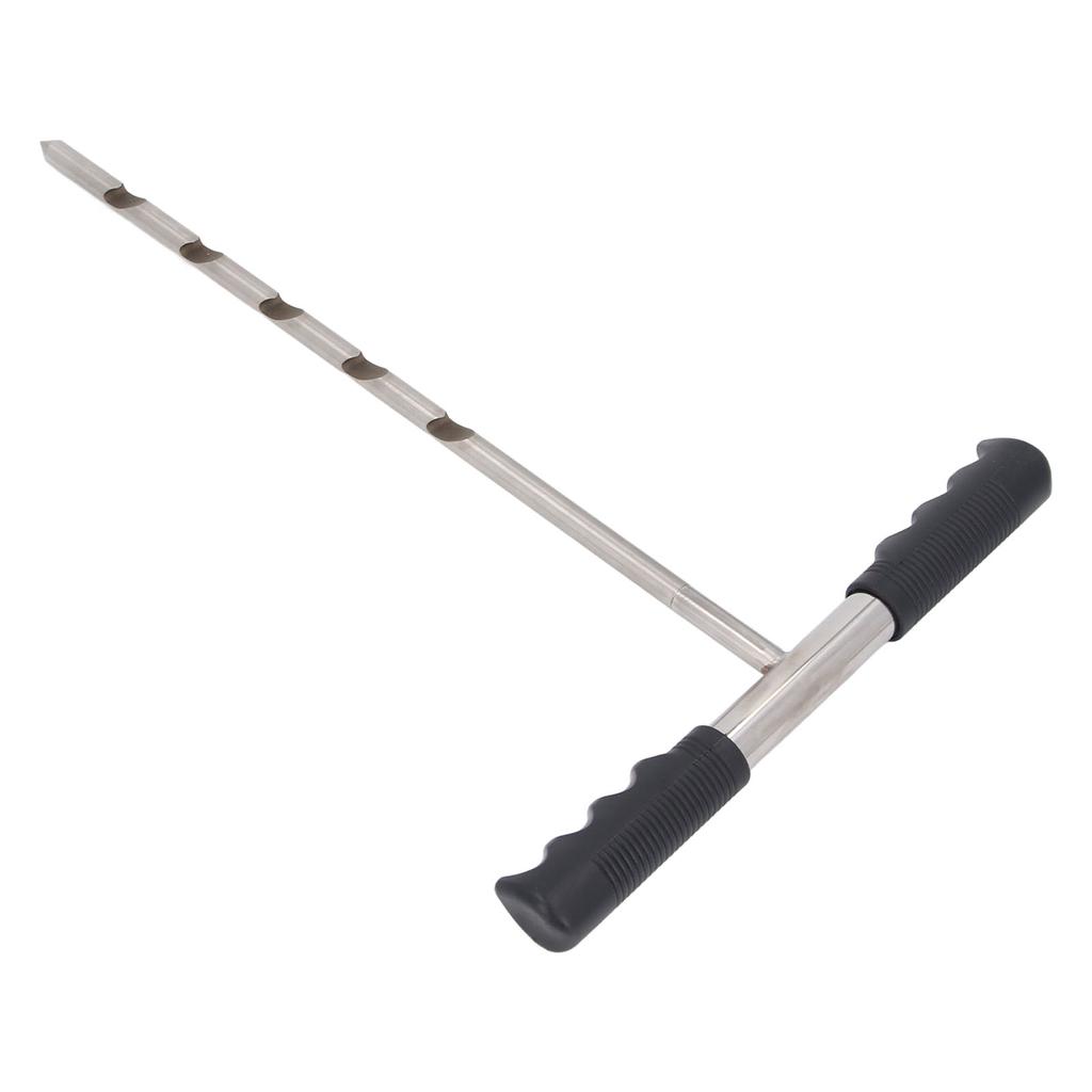 Stainless Steel Soil Sample Probe Combined Probe Rod Adjustable 17‑32‑48 Inch Probe Tool with T Handle Soil Sample
