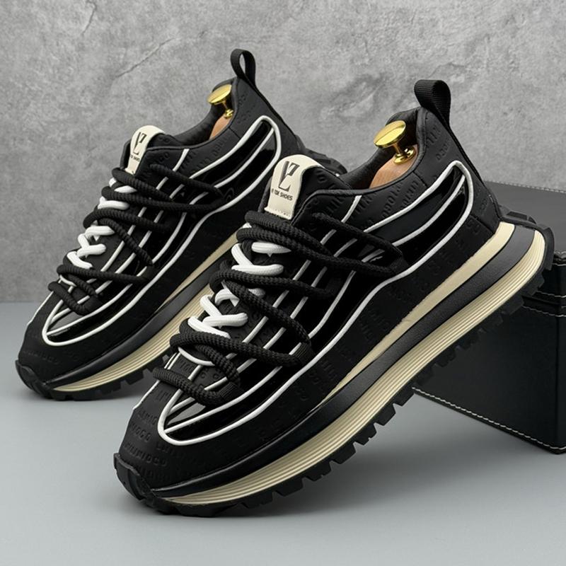 New Designer Men's All Match Mixed Colors Platform Causal Shoes Flats Male Walking Sneakers Zapatos Hombre