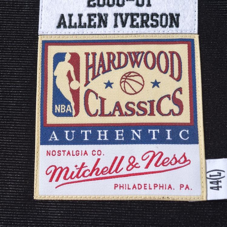 Mitchell & Ness X NBA Philadelphia 76ers 2000-01 Road Finals Jerseys 'Allen Iverson 3' Men's AJY4GS18104-P76BLCK00AIV