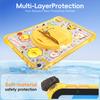 For iPad (2025)/10.9 (2022) Case Kickstand Hand Strap Imprint PC+TPU+Acrylic Tablet Cover