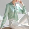 Korean Elegant Office Lady Shirt Spring Autumn Women Bow Chic Temperament Long Sleeve Loose Blouse Tops Blusas Mujer