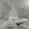 Candlestick Mold Plug-in Candle Holder Mould Church Shaped Candle Base Mold Easy Release Mold for Home Decoration