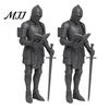 Historical Story Collectible Statue Medieval Knight Bookshelf Decor, Armored Bookend Statue, Gothic Library Shelf Decoration, Action Figure