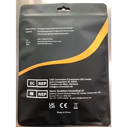 Twozoh XLR Female to 6.35mm (1/4") Male TRS Cable, Quarter-Inch Jack TRS Balanced and XLR Microphone Cable, 1M (Professional/Hifi)