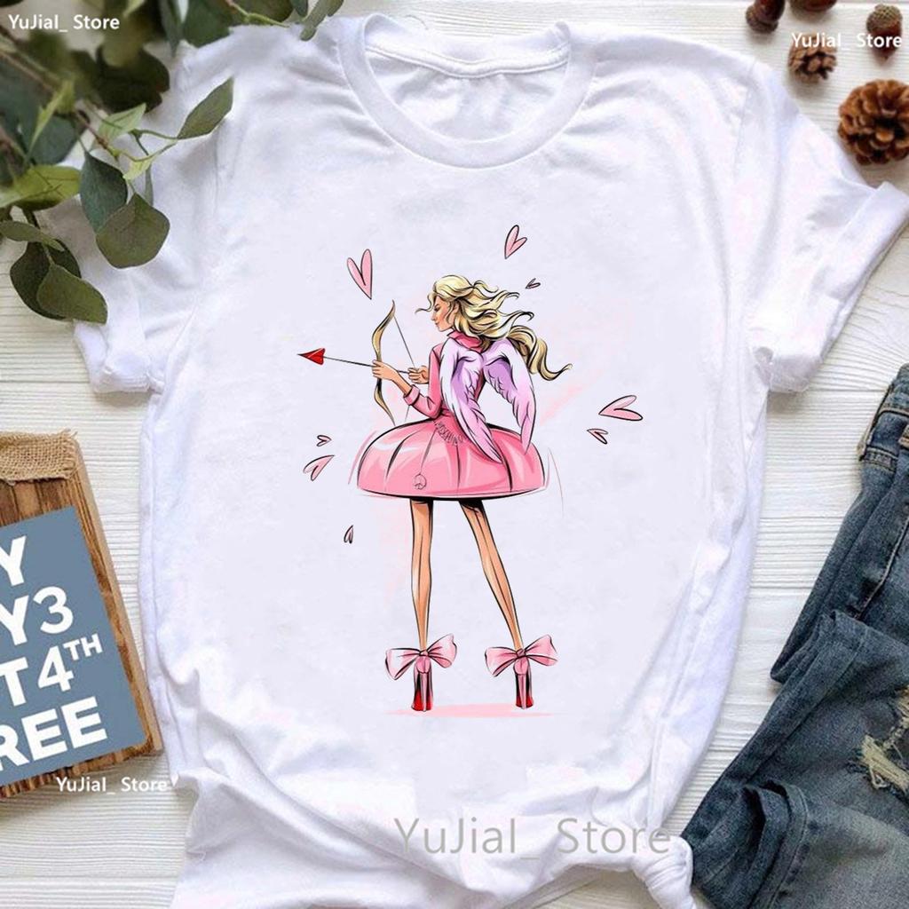 Rainbow Ballet Dancer Print T Shirt Girls Gymnast Lover Tshirt Unisex Watercolor Flowers Tshirt Femme Summer Short Sleeve Tops