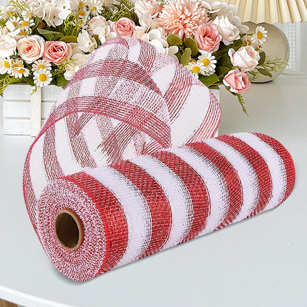 10 Yards Mesh Ribbon for Wreaths Festival Wreaths Mesh Ribbon Mesh Ribbbon Rolls for Handmade Crafts
