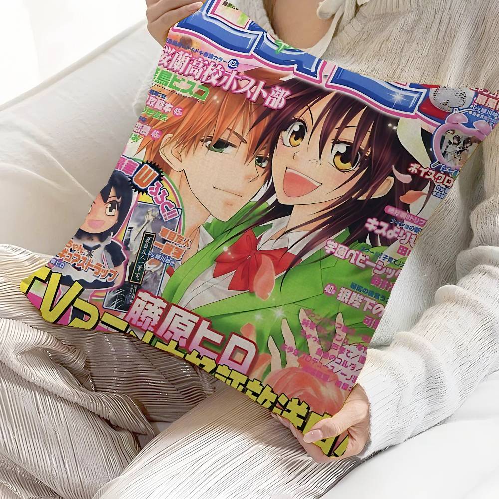 Japanese Anime MMaid SSama Cushion Cover Pillowcase Upholstery Sofa Throw Pillow Home Decor Pillowcas