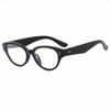 Retro Cat Eye Black Frame Glasses Female Myopia Can Be Matched With Degree Plain Face Artifact Square Round Face Advanced Sense Frame Shows Small Face