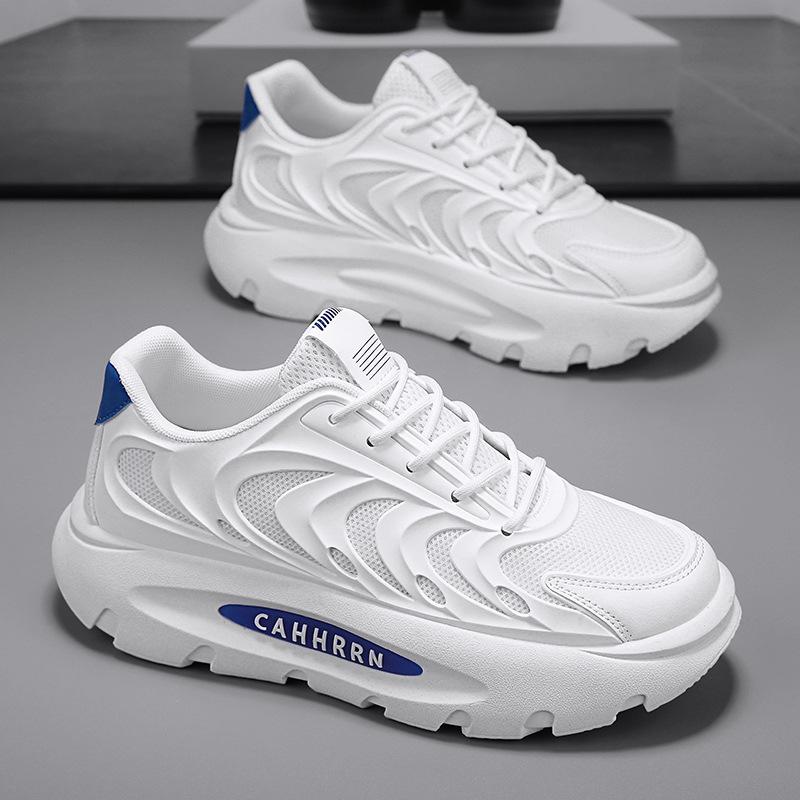 

Новая модная удобная трендовая платформа сетчатые спортивные туфли дышащие весенне-летние мужские туфли повседневные кроссовки для бега 44