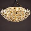 Living room lamp crystal ceiling lamp simple and generous home  bedroom lamp three-color dimming