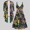 3D  Printed  Set Dress Coat ,  Colorful and Uniquely Shaped  Fashion Print,suitable for Various Scene Fashion Styles