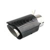 Universal 63-65mm Exhaust Tip With Red Blue LED Light Carbon Fiber Car Exhaust Muffler Tip Modification Luminous Tube