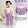 Reegoo Peter Baby Romper Long Size 59 Perfect for Outings Girl's Open-Front Coverall, Sleeves, Purple, (0-3 Months),