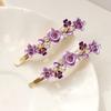 Alloy Color Flower Hair Accessories Girl Hairpin One-Word Hairpin Premium Side Bangs Clip Hairpin