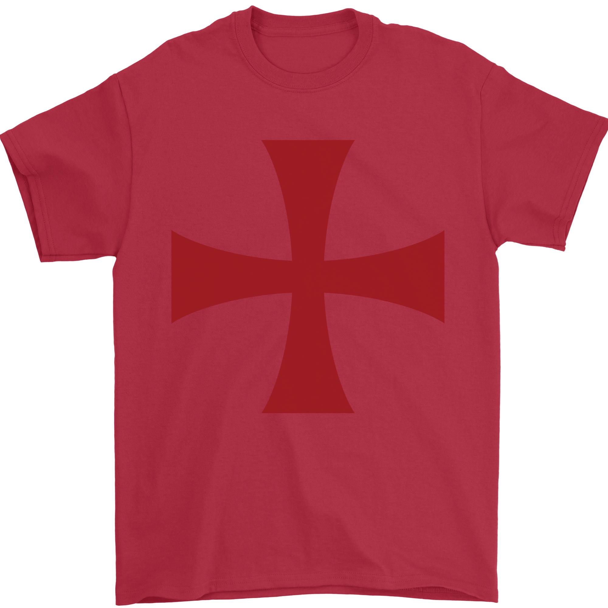 Knights Templar Cross Fancy Dress Outfit Unisexs TShirt 100 Cotton S