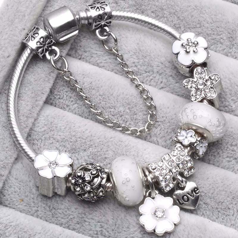 1/16cm 21cm Luxury Cutterfly Snake Chain Bracelet DIY Jewelry Gift For Women Men 41 Styles Trendy Fashion