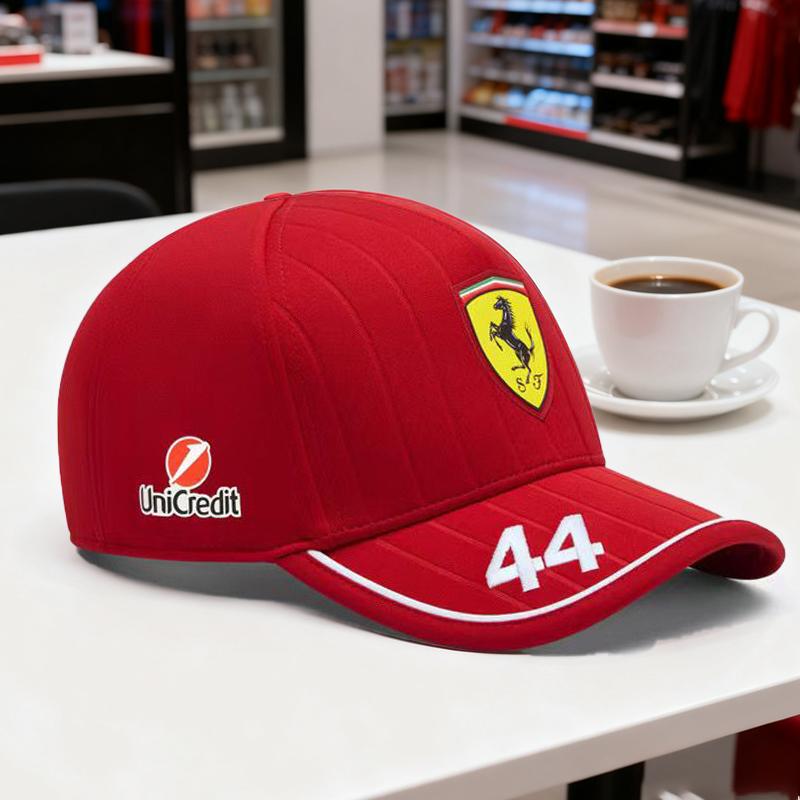 Verstellbare Baseballkappe mit Auto-Logo, Outdoor-Rennsport-Hut für Herren und Damen, Baseballkappe für Ferrari 488 Roma F8 SF9018121360 F4301575M
