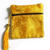 10Pcs Mix Colors Chinese Zipper Coin Tassel Silk Square Jewelry Bags Pouches
