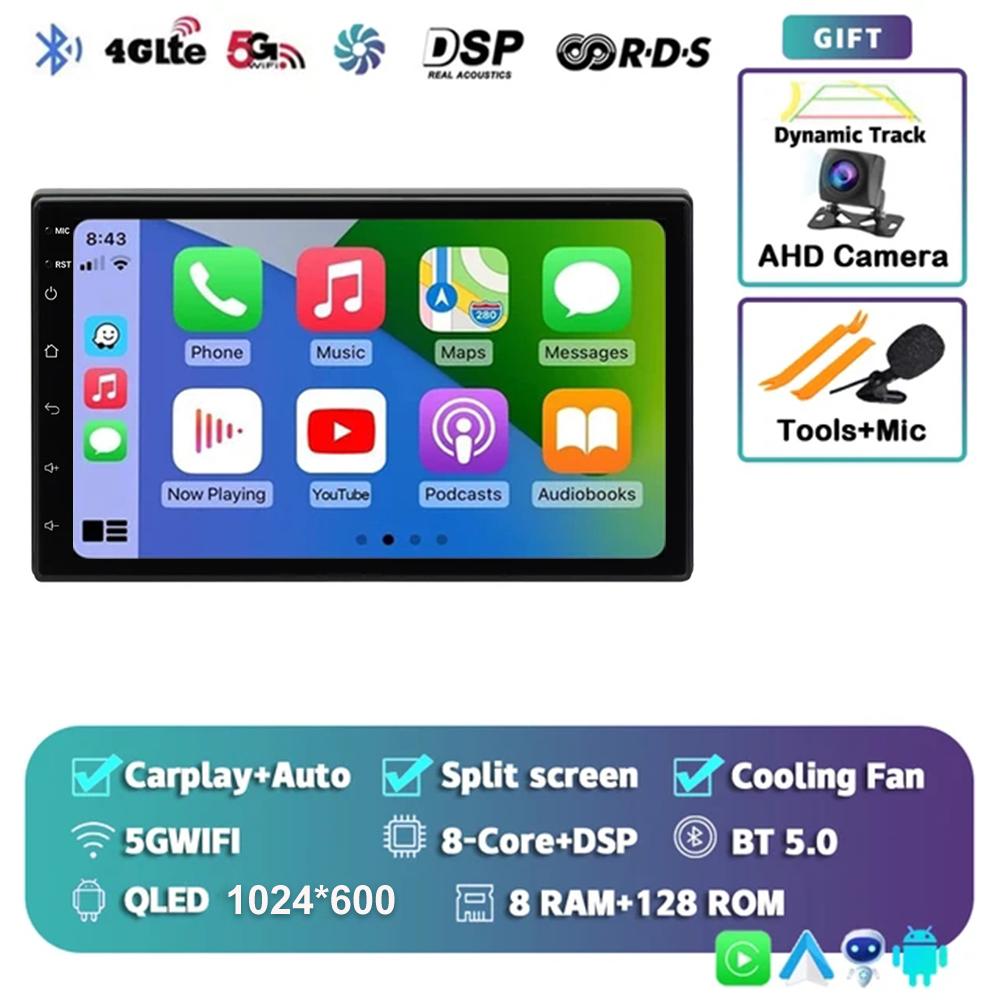 7 Inch 2 Din Android 13 Auto Car Radio Multimedia Video Universal Stereo Carplay GPS For Volkswagen Nissan Hyundai Kia Toyota