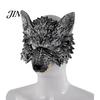 Wolf Costume Mask 3D Head Mask, High Elastic Lightweight Comfortable Werewolf Soft with Adjustable Strap for Halloween Cosplay Party Photo Props