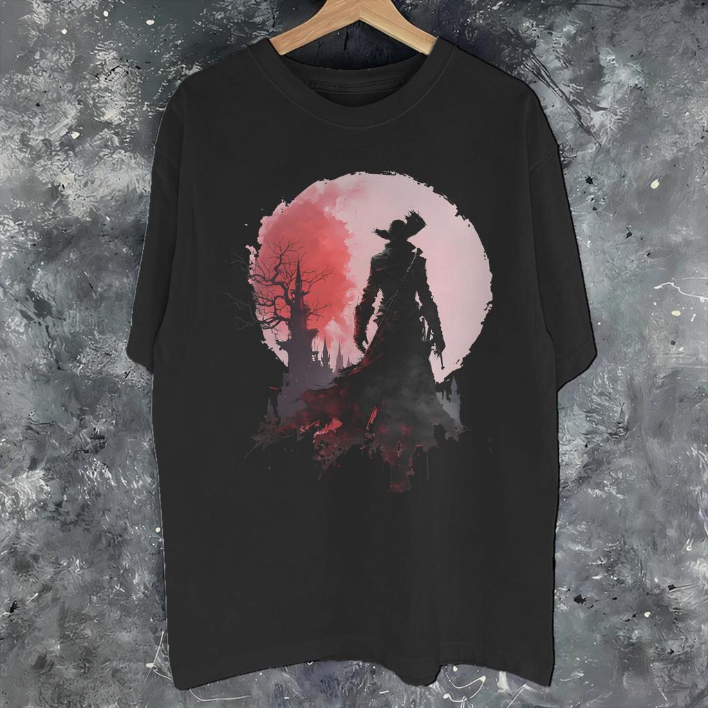Unisexs Unisexs Bloodborne Hunter Game T Shirt Cotton Printed Tee Shirts Clothing Outfits