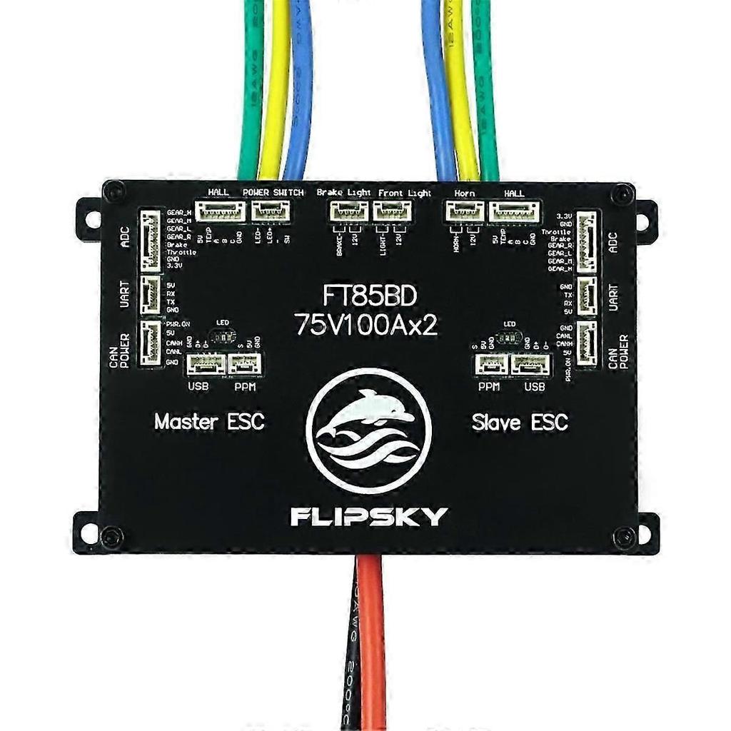 FLIPSKY FT85BD Trazione Doppia Ruota con Interruttore Integrato Driver 84V Può Essere Collegato alle Luci dei Freni, Ho