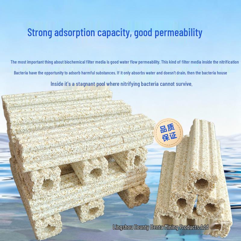 Porous Ceramic Bacteria House Filter for Aquariums - Enhances Water Purity