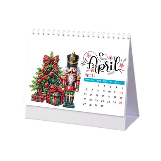 2026 DIY Desk Calendar Desktop Diamond Art Calendar Standing Monthly Calendar Planner for Home Office School Teachers New Year Gifts