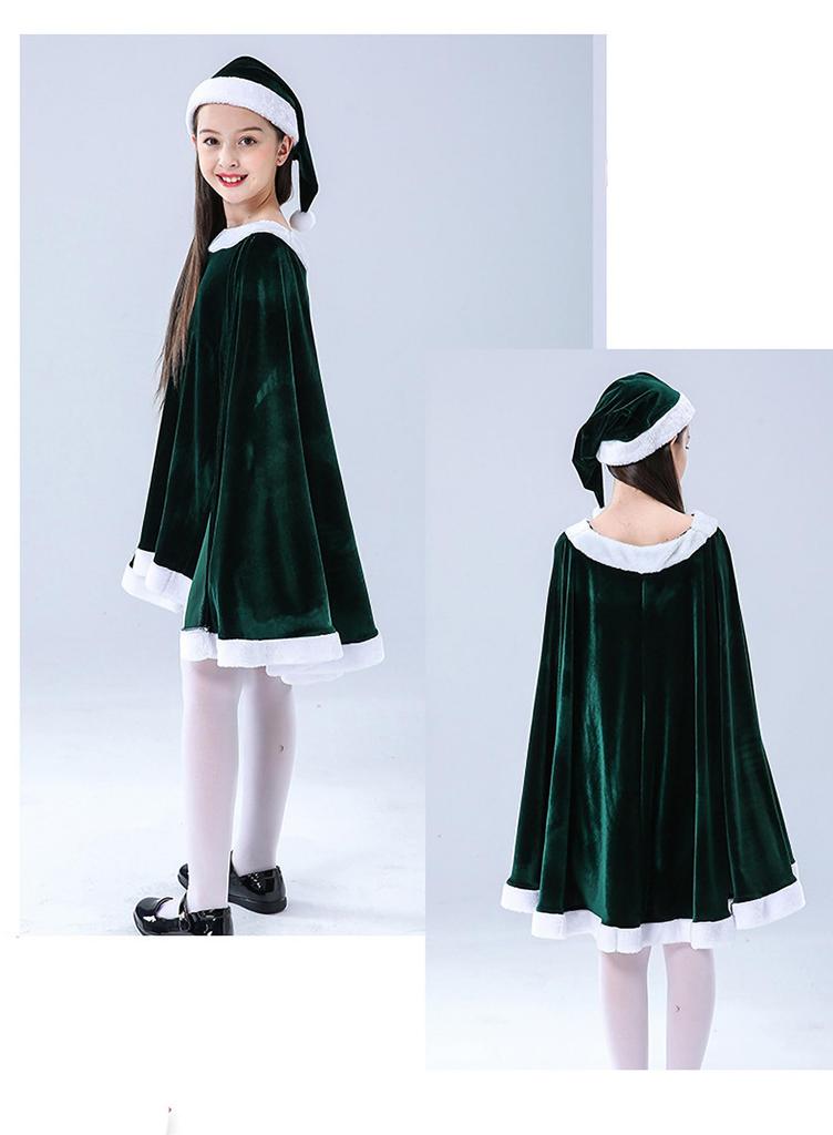 Santa Cosplay Costume for Christmas Outfit with Cape and Cute Santa Claus Red and Fluffy Santa Perfect for Costume Costume School Photo Cultural New