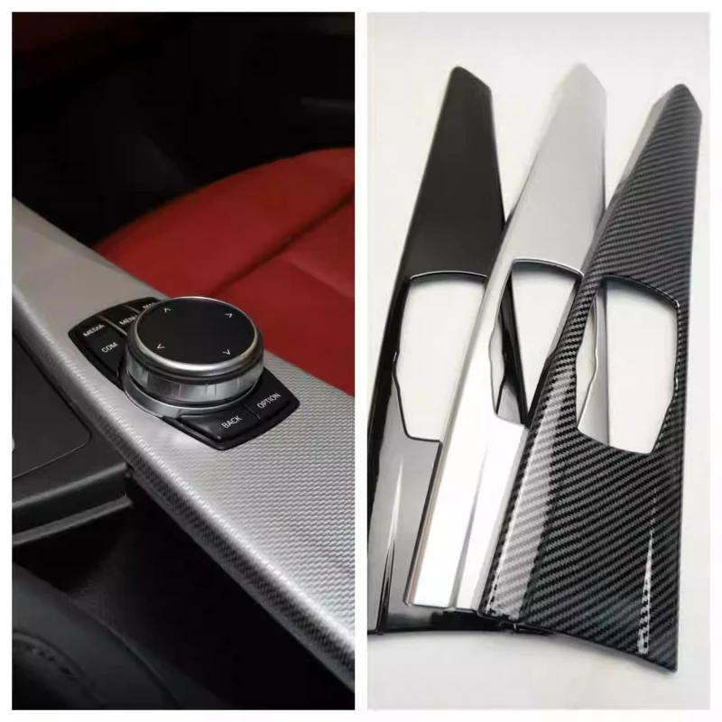 For BMW 3 4 Series F30 F31 F32 F36 3GT 320i Carbon Fiber Car Center Console Gear Shift Panel Sticker Cover Interior Decoration