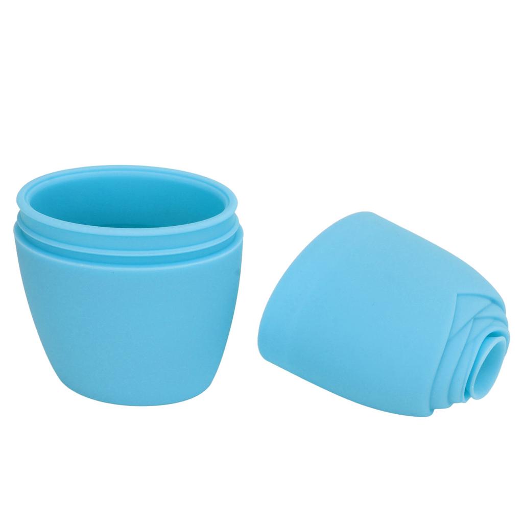 Ice Face Roller Silicone Facial Beauty Ice Mold Face Massager Cube for Neck and Eye Blue
