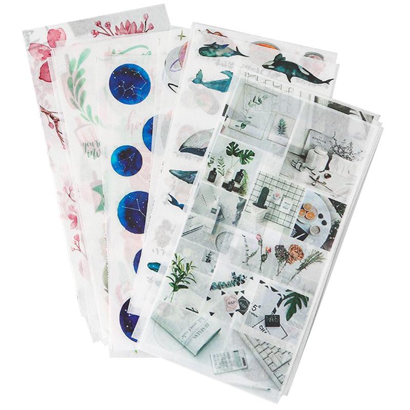 Yuezhen: 3-Piece Japanese Sticker Set - Characters, Plants, Planets, Animals, & Food; 24 Varieties