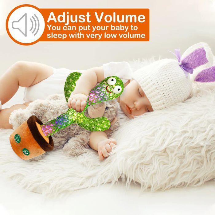 ®RisingFF [Version améliorée, volume réglable] Jouet cactus parlant, cadeau, jouet en peluche cactus parlant à répétition