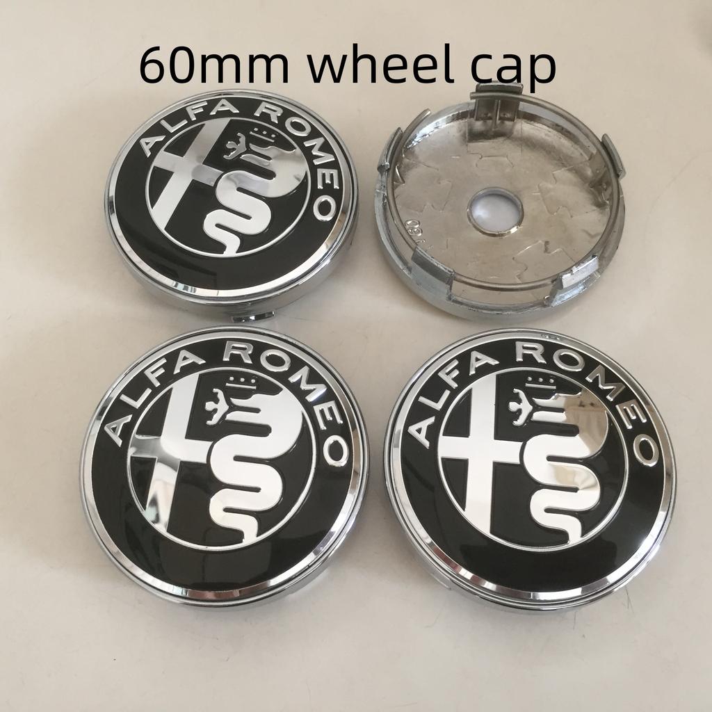 HXFQ7 4 stuks 56 mm 60 mm 68 mm Voor Alfa Romeo 147 156 159 Auto embleem Wielnaaf Centerkap Badge afdekkingen sticker Decals Styling accessoires