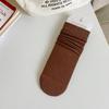Female Spring and Autumn All Match Solid Color Vertical Bar New Simple Straight Tube Stack Cotton Socks