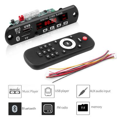 Auto MP3 MP5 Player Detektor Board Bluetooth 5,0 Audio Modul Unterstützung USB TF MP3 WAV MP4 MP5 Funktion Verlustfreie Dekodierung Auto Kit