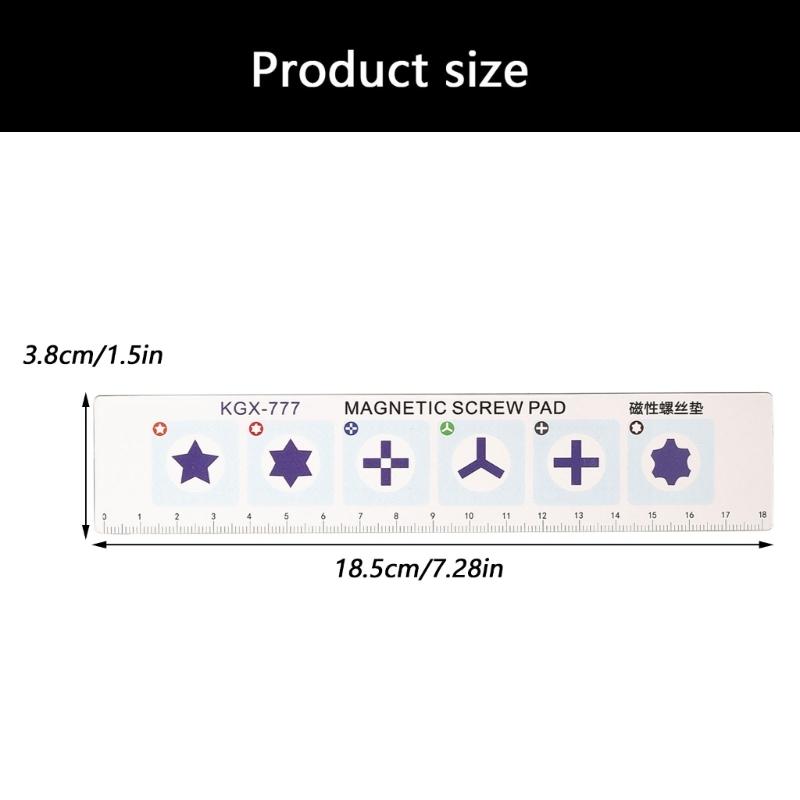 Magnetic Repair Pad 1.2mm Thickness Mat for Efficient Electronics Maintenance Secure Screw Storage Measurement Tool